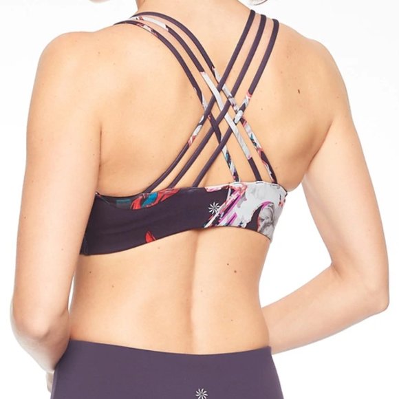 Athleta Other - NWT Athleta Purple Printed Hyper Focused Bra